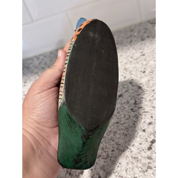 Vintage Wooden Carved And Painted Duck - Picture 6 of 7